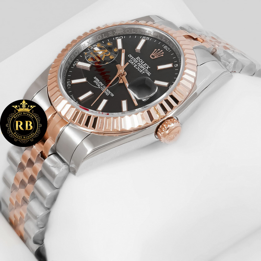 Latest Collection 36 Rose Gold Two Tone Black Dial Automatic Watch