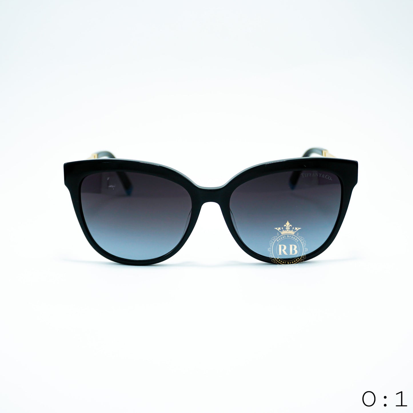 Tiffany Cat Eye Black Sunglasses O-1