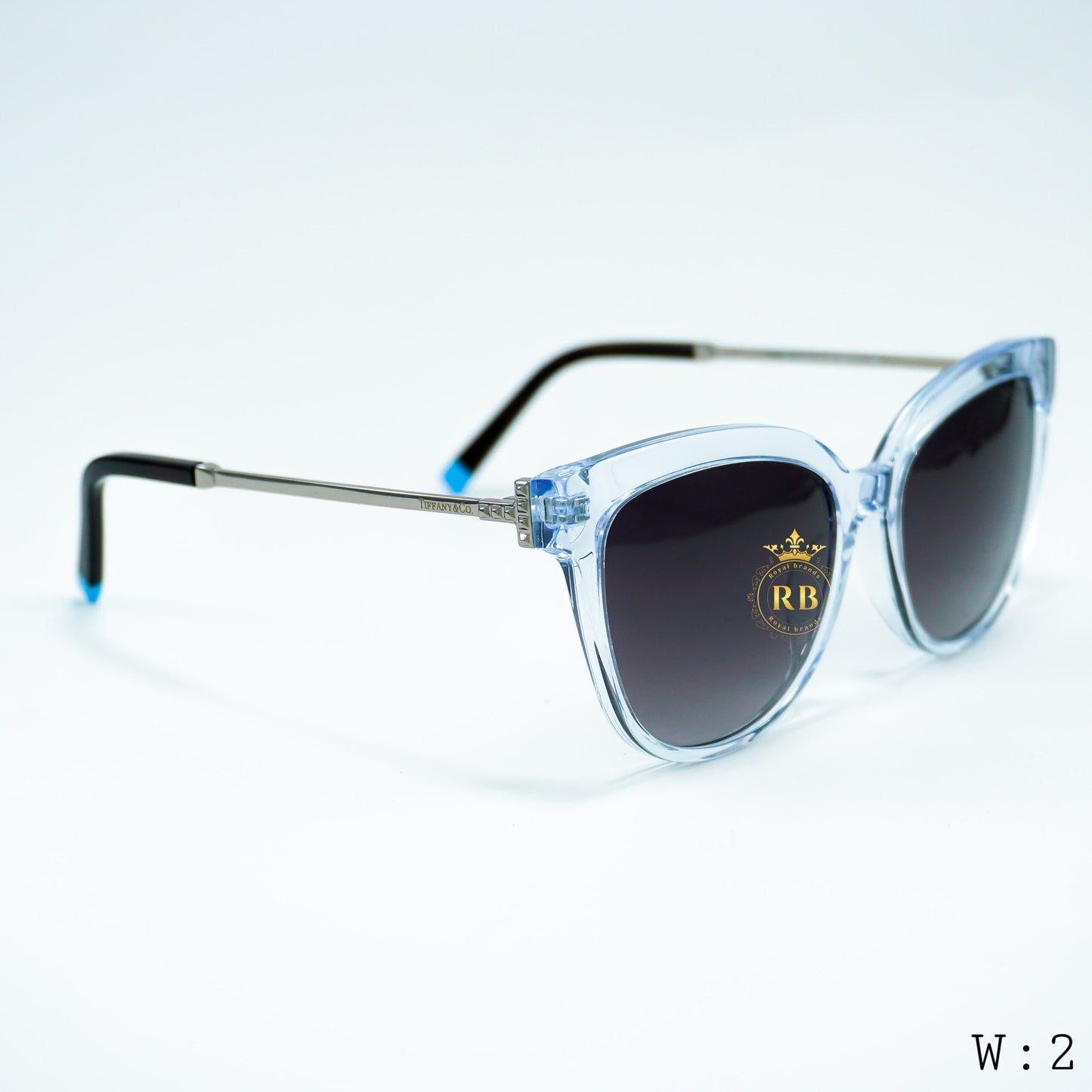 Tiffany Cat Eye Black Sunglasses W-1
