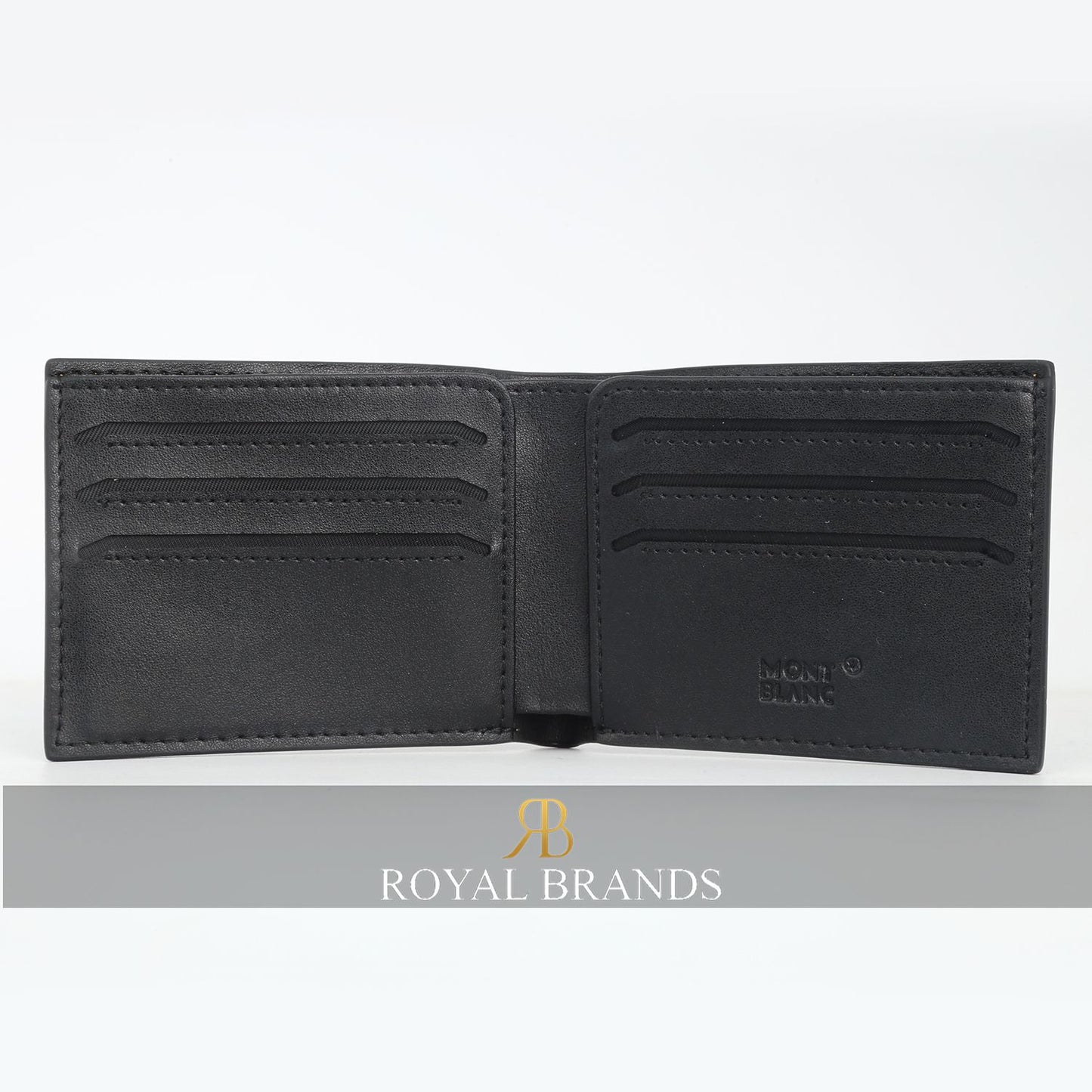 Latest Black Leather Bifold Wallet For Men ( 6B )