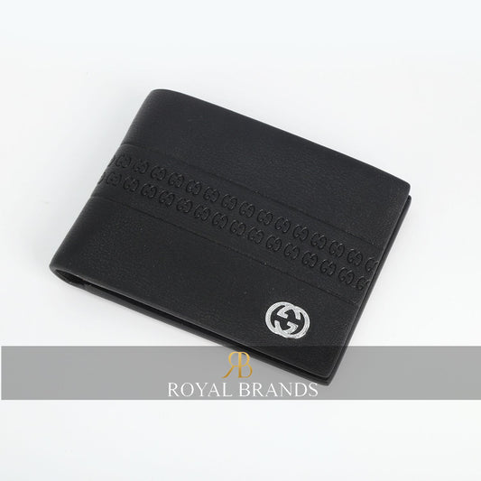Latest Black Leather Bifold Wallet For Men ( 12B )