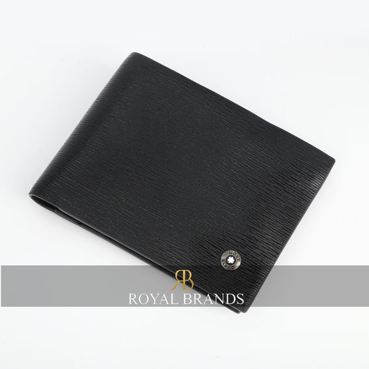 Latest Black Leather Bifold Wallet For Men ( 28B )
