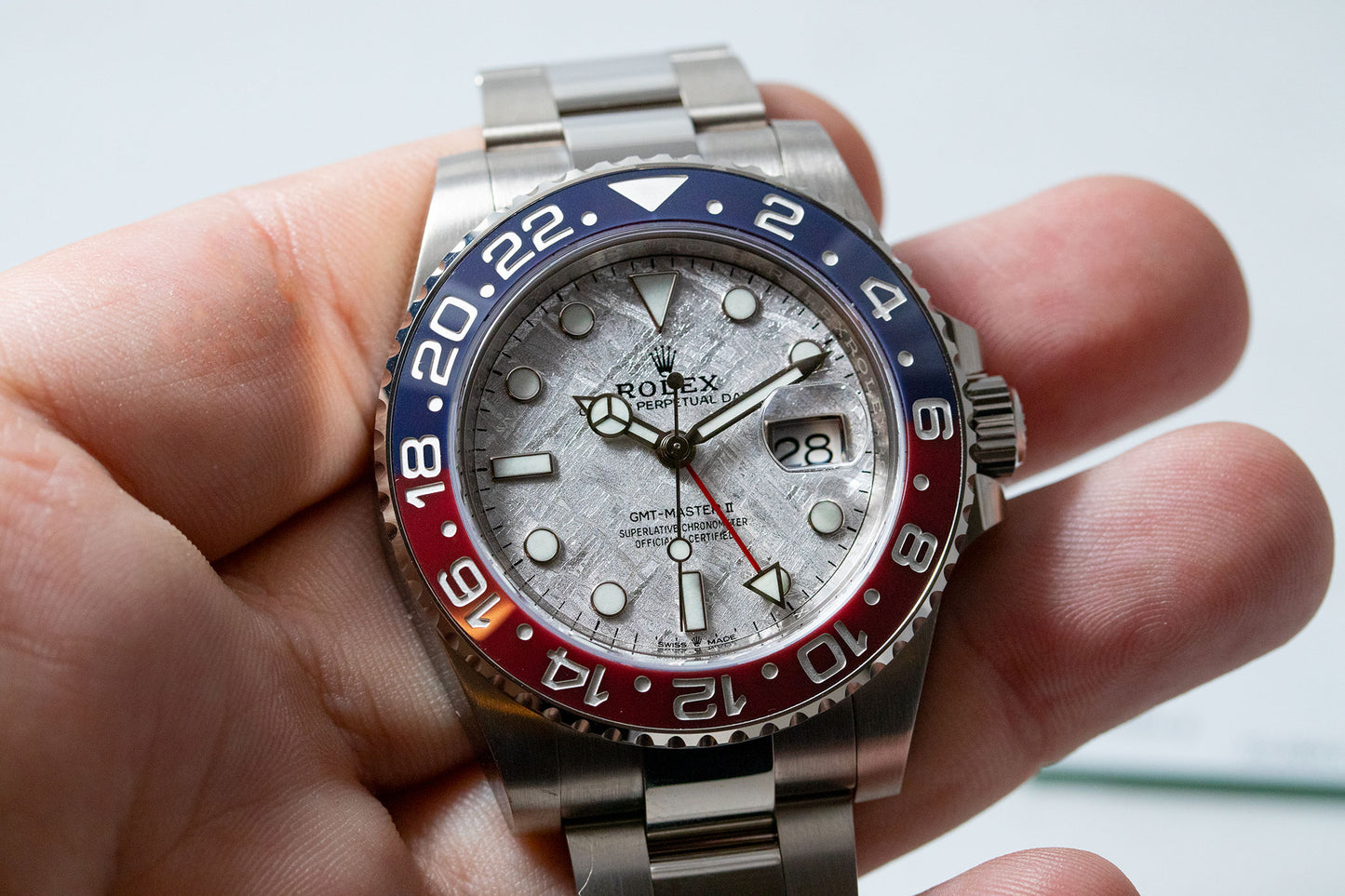 Latest Collection GMT-Master 2 Meteorite Dial Watch